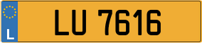 Trailer License Plate